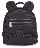 CHILDHOME My First Bag Puffered Black - Gyerek hátizsák