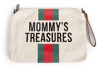 CHILDHOME Mommy's Treasures Off White Stripes Green/Red - Make-up Bag