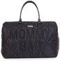 CHILDHOME Mommy Bag Puffered Black - Prebaľovacia taška na kočík