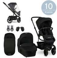 EASYWALKER Set XL Harvey3 Shadow Black with Accessories - Baby Buggy