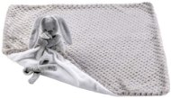 NATTOU Plush Blanket with Pet Lapidou Grey Pineapple White 50×50cm - Blanket
