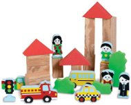 EDUSHAPE mäkké hracie kocky mesto - Kocky pre deti