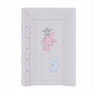 CEBA Baby mat soft 3-square bunny, grey 70 × 50 cm - Changing Pad