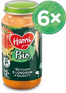Hami Organic Pasta. with salmon and tomatoes 6×250 g - Baby Food