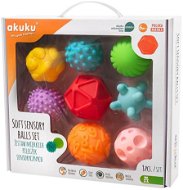 AKUKU set of sensory balls coloured 8 pcs - Children's Ball