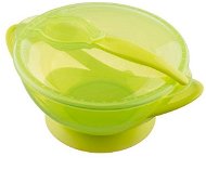 AKUKU bowl with suction cup and spoon, green - Children's Dining Set