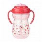 AKUKU cup with silicone straw hearts pink, 360 ml - Children's Water Bottle