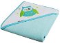 AKUKU baby towel 80 × 80 turquoise with owl - Children's Bath Towel