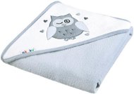 AKUKU baby towel 100 × 100 grey with owl - Children's Bath Towel