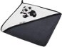 AKUKU detská osuška 100 × 100 cm čierna s pandou - Detská osuška