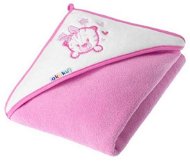 AKUKU baby towel 100 × 100 pink with tiger - Children's Bath Towel
