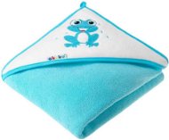 AKUKU baby towel 100 × 100 turquoise with frog - Children's Bath Towel