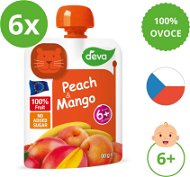 DEVA Peach, Mango 6×90g - Baby Food