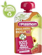 PLASMON gluten-free fruit apple and strawberry 100 g, 6m+ - Meal Pocket