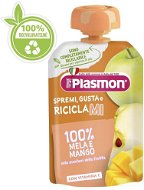 PLASMON bezlepková ovocná, jablko a mango 100 g, 7 mes.+ - Kapsička pre deti