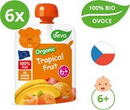 DEVA Organic Tropical Fruit 6×90g - Baby Food