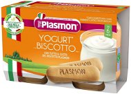 PLASMON dezert jogurt a sušienka 2× 120 g, 6 mes.+ - Príkrm