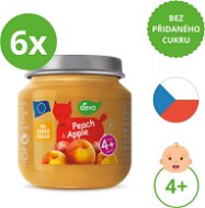 DEVA Peach, Apple 6×125g - Baby Food