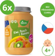 DEVA Kiwi, Peach, Banana 6×200g - Baby Food