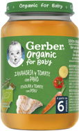 GERBER Organic detský príkrm mrkva a paradajky s morčacím mäsom 190 g - Príkrm