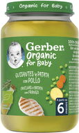 GERBER Organic detský príkrm hrášok so zemiakmi a kuracím mäsom 190 g - Príkrm