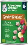 GERBER Organic chrumky s malinami a banánom 35 g - Chrumky pre deti