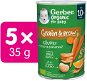 GERBER Organic chrumky s mrkvou a pomarančom  5× 35 g - Chrumky pre deti