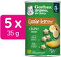 GERBER Organic chrumky banánové 5× 35 g - Chrumky pre deti