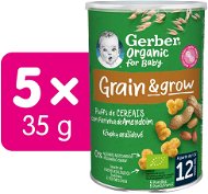 GERBER Organic chrumky arašidové 5× 35 g - Chrumky pre deti