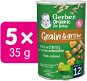 Křupky pro děti GERBER Organic křupky arašídové 5× 35 g - Křupky pro děti