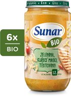 SUNAR Organic vegetable, pasta, chicken 6× 235 g - Baby Food