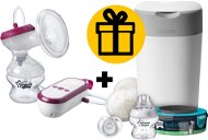 Tommee Tippee Made for Me and Sangenic Twist & Click Nappy Basket - Breast Pump
