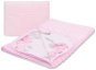 COSING Minky summer blanket 100×75 cm - Peonies with flamingos pink - Blanket