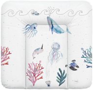 CEBA Puha alátét komódhoz - Watercolor World Ocean, 75 × 72 cm - Pelenkázó alátét