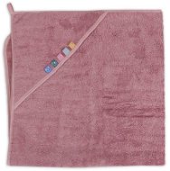 CEBA hooded towel EcoVero Line Rose Tan, 100 × 100 cm - Children's Bath Towel