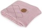 CEBA deka pletená v darčekovom balení ryžový vzor ružová, 90 × 90 cm - Deka