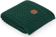 CEBA knitted blanket in Emerald wool gift wrap, 90 × 90 cm - Blanket