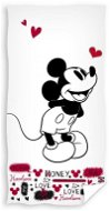 CARBOTEX Mickey Mouse in Love 70×140cm - Children's Bath Towel
