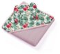 BabyOno Luxusná froté osuška s kapucňou a zajačími ušami 100 × 100 cm, ružová/zelená - Detská osuška