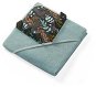 BabyOno Luxury terry towel with hood and thorns 100 × 100 cm, green/brown - Children's Bath Towel