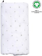 MOTHERHOOD mušelínová plienka BIO XXL Grey and Black Dots, 130 × 130 cm - Látkové plienky