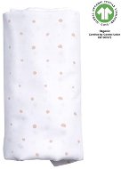 MOTHERHOOD mušelínová plienka BIO XXL Pink and Black Dots, 130 × 130 cm - Látkové plienky