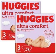 HUGGIES Ultra Comfort Mega 3 (156 ks) - Jednorazové plienky