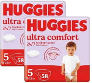 HUGGIES Ultra Comfort Mega 5 (116 ks) - Jednorazové plienky