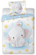 FARO detské balvnené obliečky Slon 2, 100 × 135 cm - Detská posteľná bielizeň