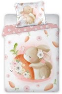 FARO detská bavlnená posteľná bielizeň  Zajačik 100 × 135 cm - Detská posteľná bielizeň