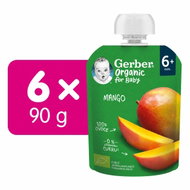 GERBER Organic kapsička mango 6× 90 g - Meal Pocket