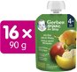 GERBER Organic kapsička hruška, jablko a banán 16× 90 g - Kapsička pre deti