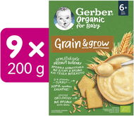 GERBER Organic non-dairy porridge with biscuit flavour 9×200 g - Dairy-Free Porridge