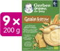 GERBER Organic nemliečna kaša s príchuťou sušienky 9× 200 g - Nemliečna kaša